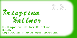 krisztina wallner business card